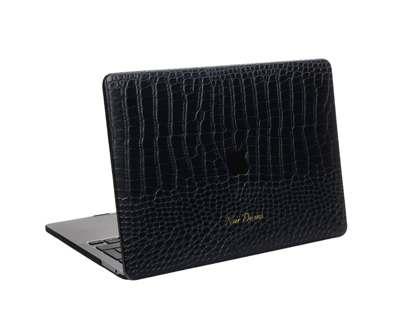 Rutherfords レザー MacBookケース ブラック Pitch MacBook Case – Vegan Leather Cover | Noir Divine