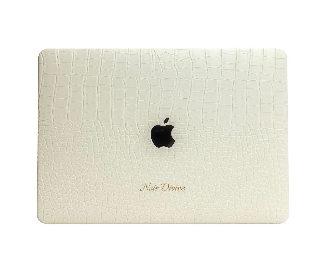 Blanc MacBook Case – Vegan Leather Cover | Noir Divine